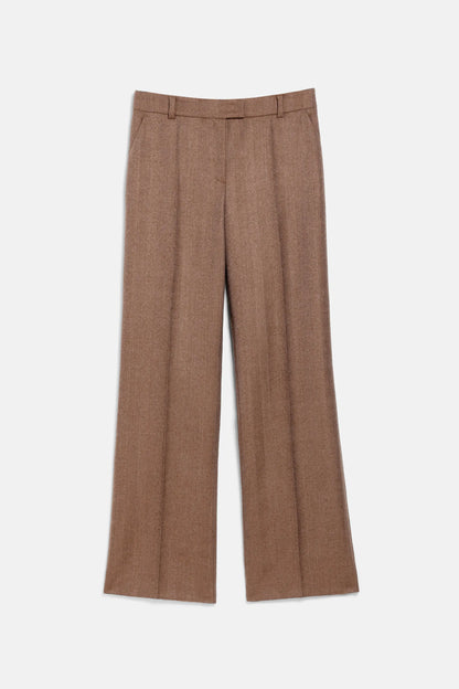 Luisa Spagnoli Spinato Nocciola Women Optare - Herringbone Regular-Fit Pants SKU: OPTARE_3326 Image 05