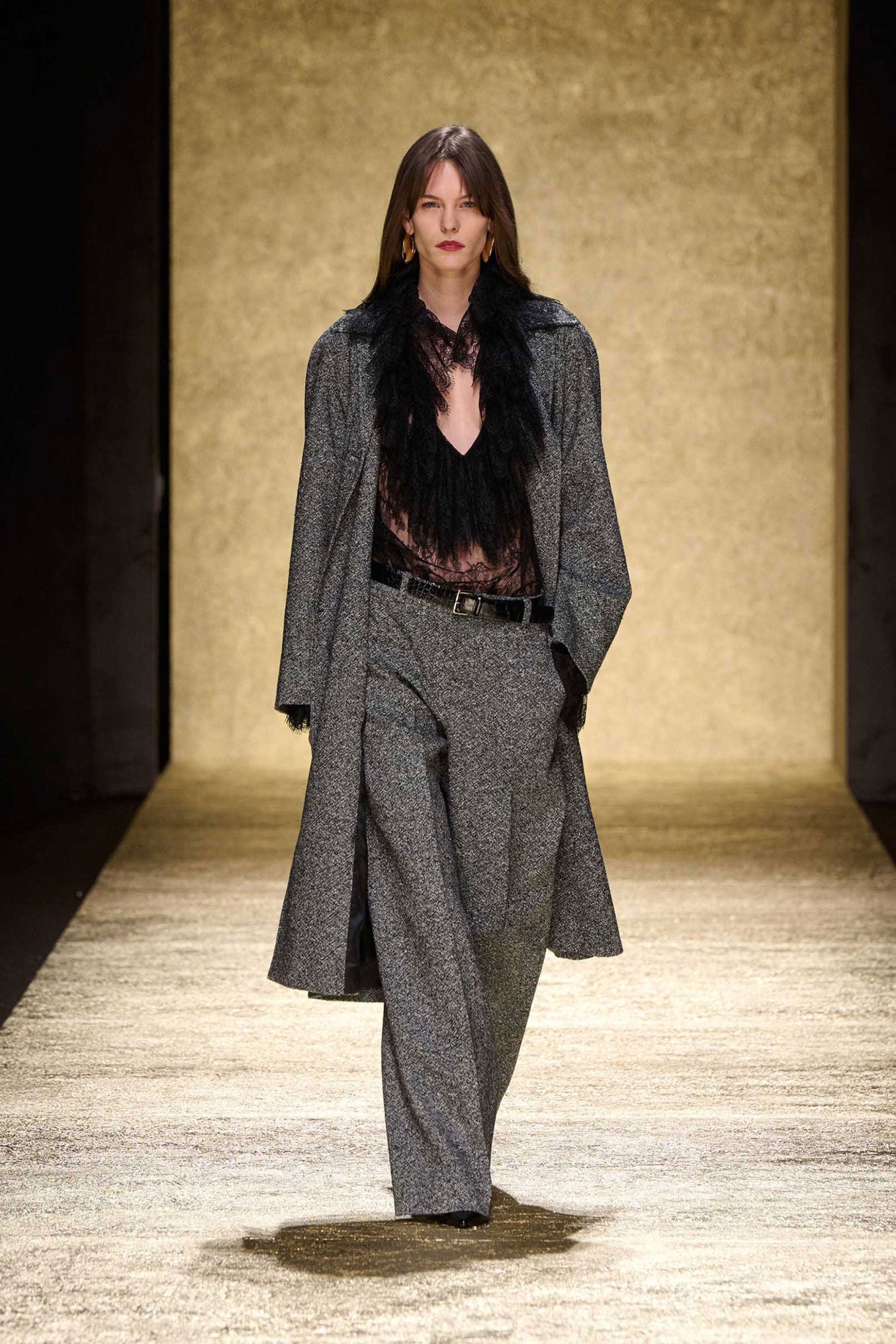 Luisa Spagnoli_Var Nero Panna_Ortanello - MŽlange Trousers Ð Fashion Show_ORFANELLO_3988_01