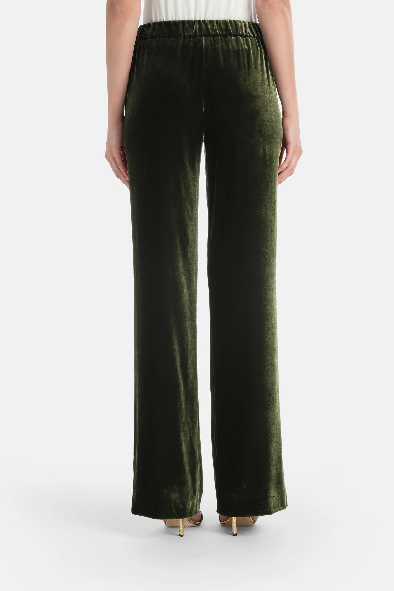 Luisa Spagnoli_Green_Orfano - Velvet Trousers_ORFANO A_1741_03