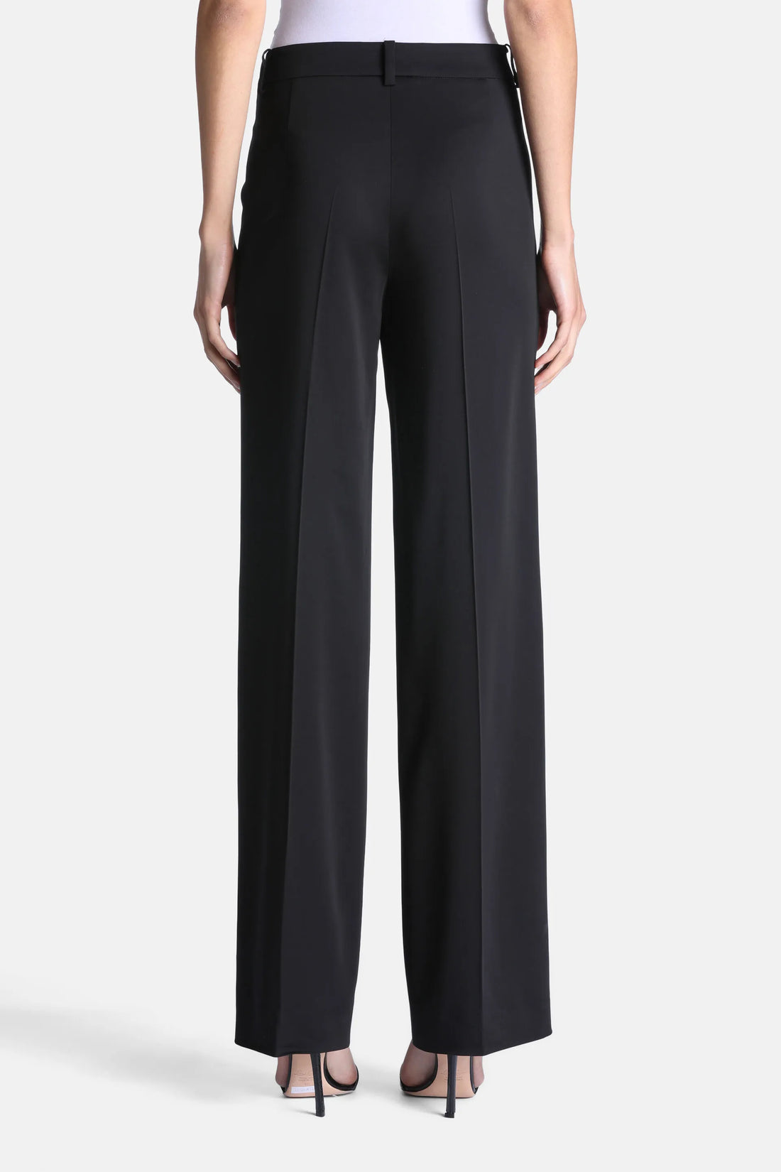 Luisa Spagnoli Nero Women Ortesi - Elegant Regular-Fit Pants with Pressed Crease SKU: ORTESI_0101 Image 02