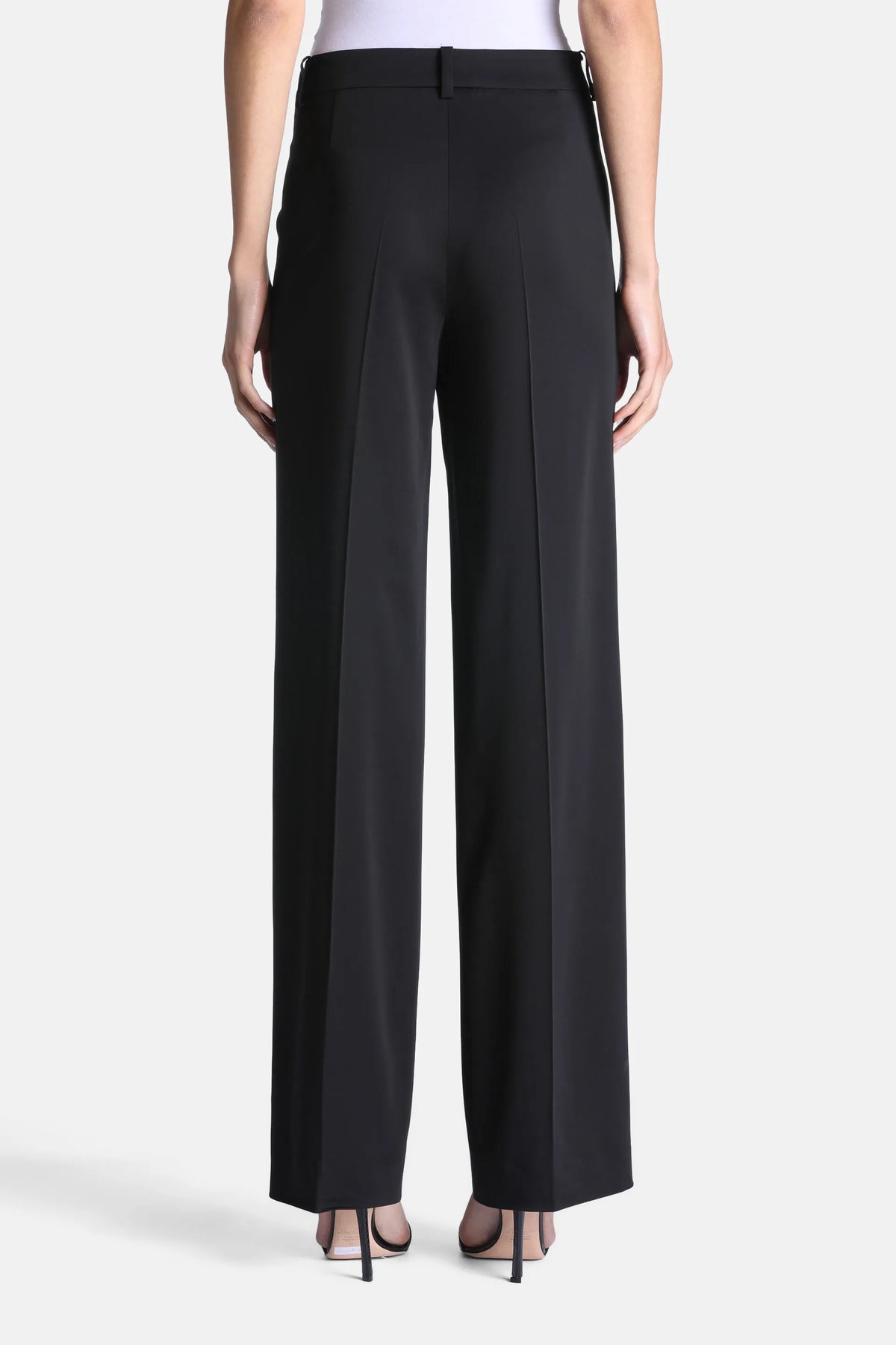Luisa Spagnoli Nero Women Ortesi - Elegant Regular-Fit Pants with Pressed Crease SKU: ORTESI_0101 Image 02