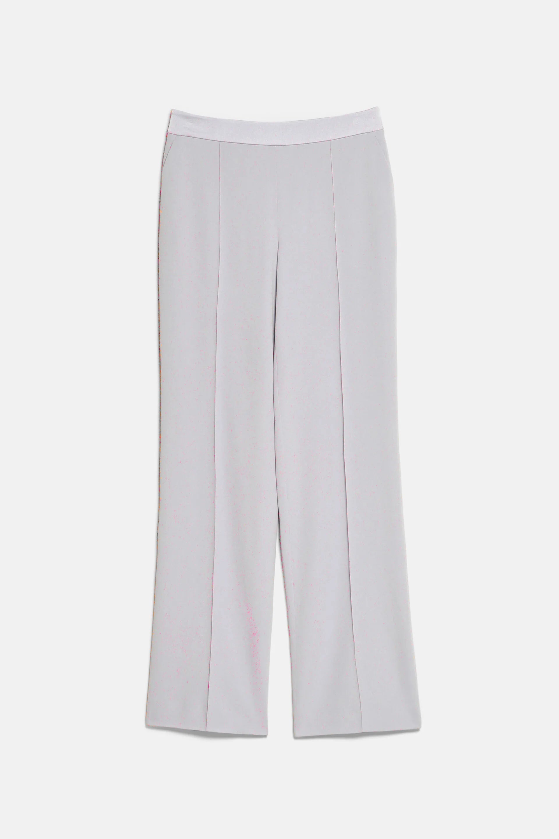 Luisa Spagnoli Platino/Platino Women Ory - Elegant Pants with Raised Creases SKU: ORY_1133 1133 Image 05