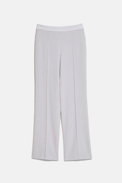 Luisa Spagnoli Platino/Platino Women Ory - Elegant Pants with Raised Creases SKU: ORY_1133 1133 Image 05