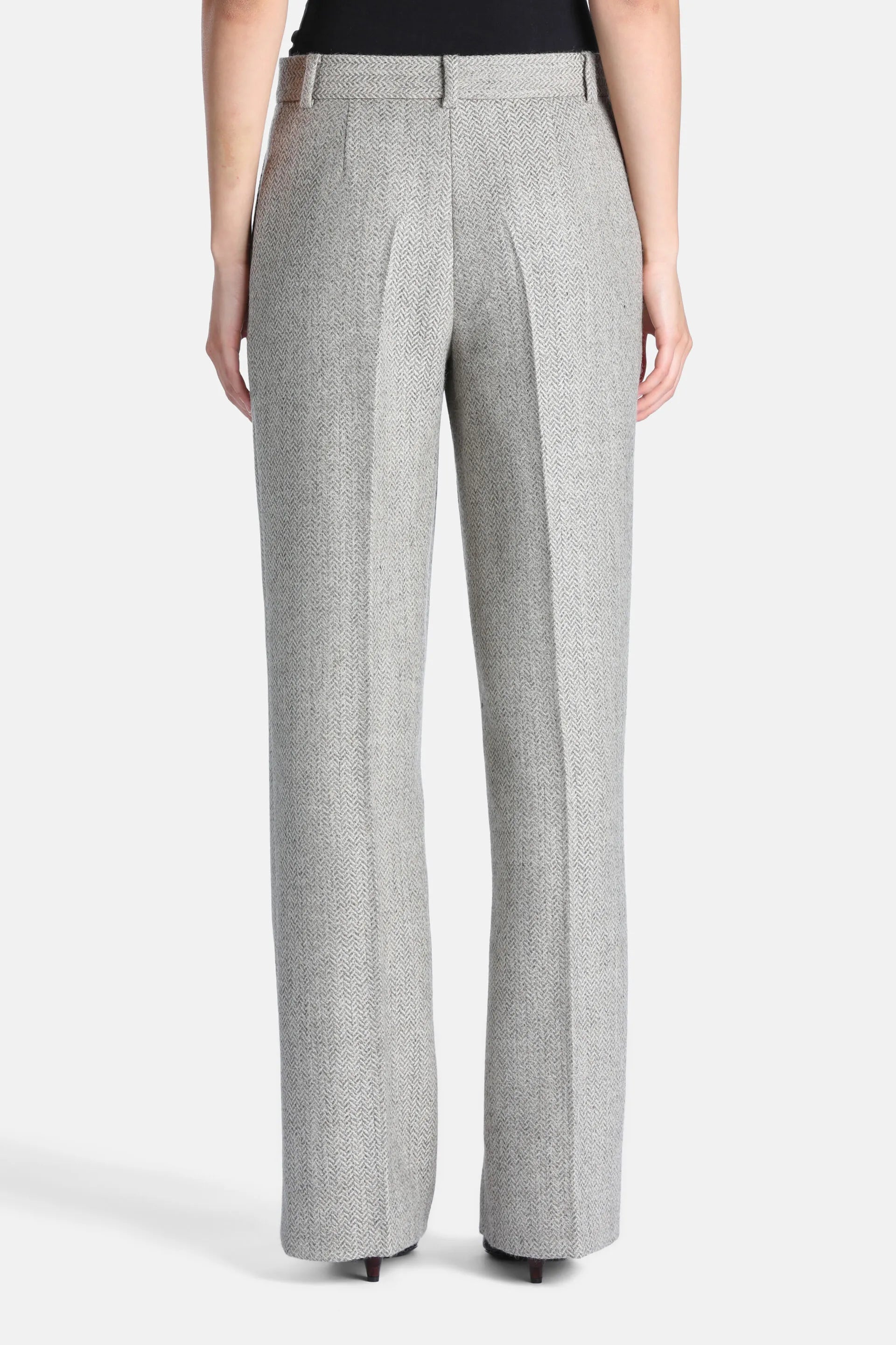 Luisa Spagnoli Var Spinato Ghiaccio Women Ottile - Regular-Fit Wool Pants SKU: OTTILE_3360 Image 04