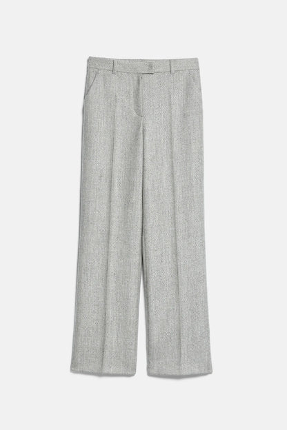 Luisa Spagnoli Var Spinato Ghiaccio Women Ottile - Regular-Fit Wool Pants SKU: OTTILE_3360 Image 05