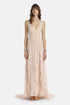 Luisa Spagnoli Rosa Women Paciere - Ruffled Maxi Dress - Fashion Show SKU: PACIERE_0389 Image 01