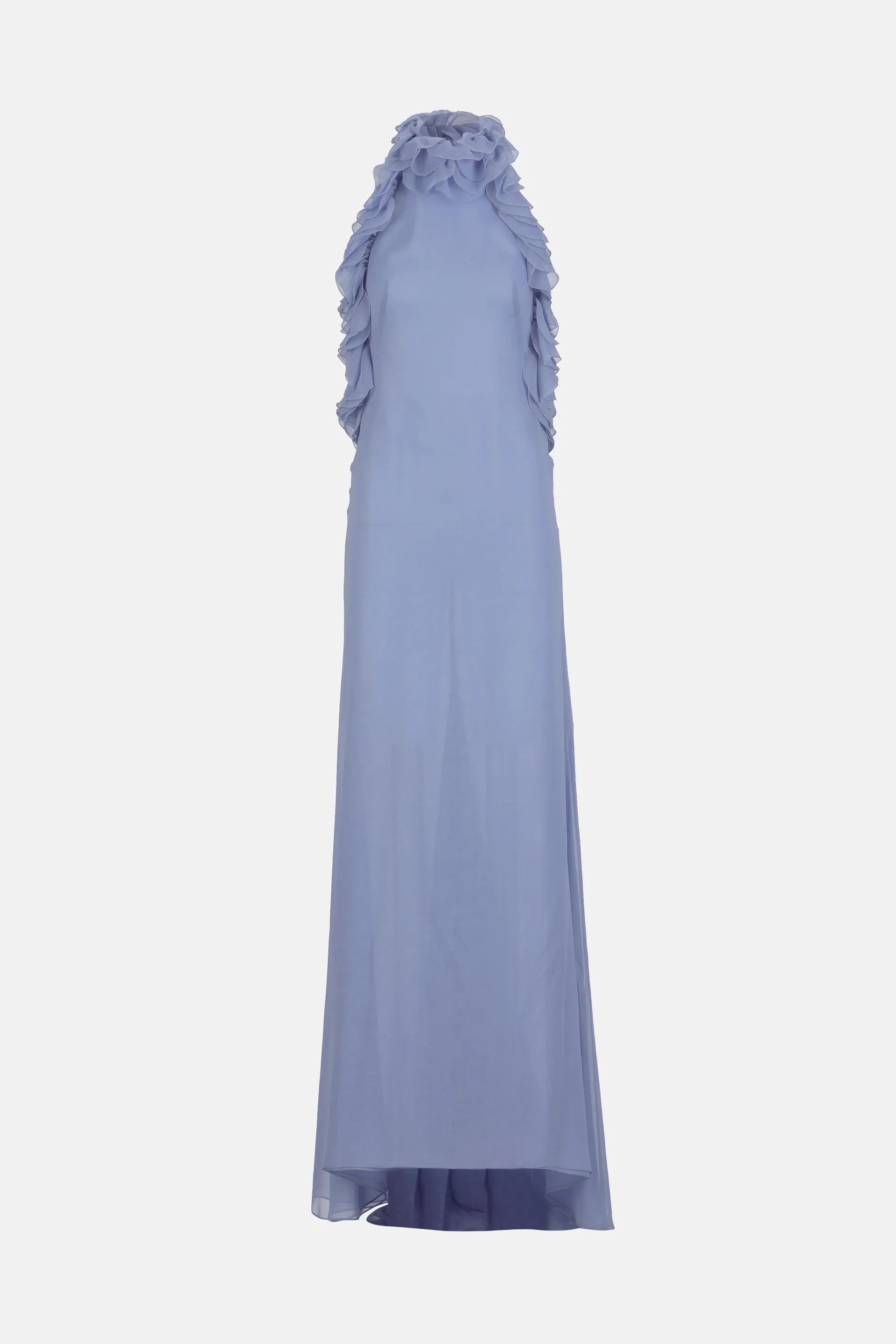 Luisa Spagnoli Pervinca Women Palesare - Ruffled Gown - Fashion Show SKU: PALESARE_2619 Image 05