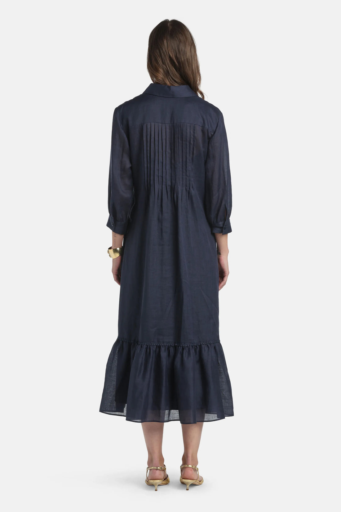 Luisa Spagnoli Blu Women Parisi - Embroidered Tunic Dress SKU: PARISI_1234 Image 02