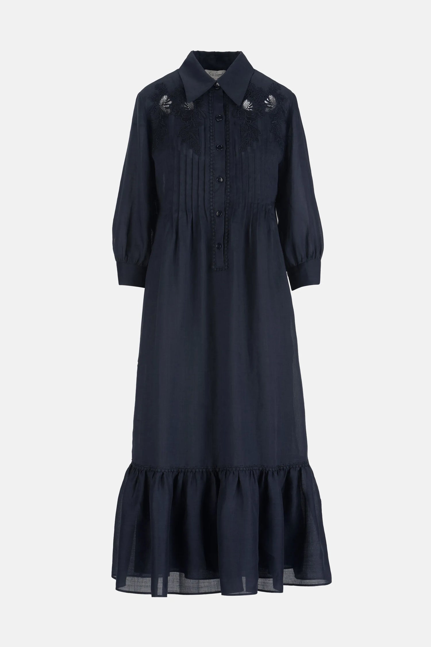 Luisa Spagnoli Blu Women Parisi - Embroidered Tunic Dress SKU: PARISI_1234 Image 06