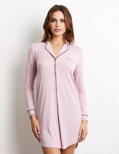 Long Sleeve Nightgown - Daily with Modal_PCCD173002_088_02