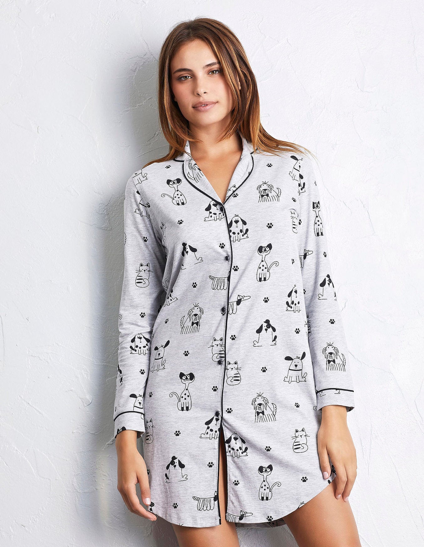 Long Sleeve Nightgown - Best Friends_PCCD173003_128_01