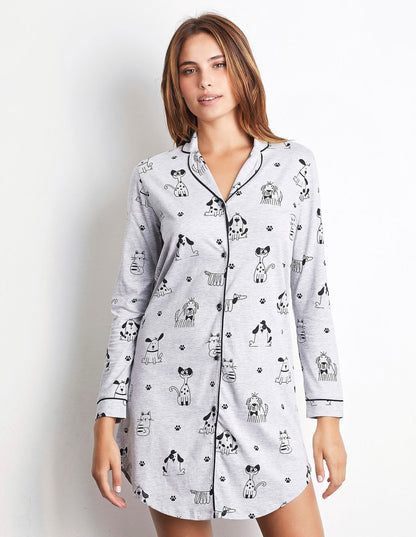 Long Sleeve Nightgown - Best Friends_PCCD173003_128_02