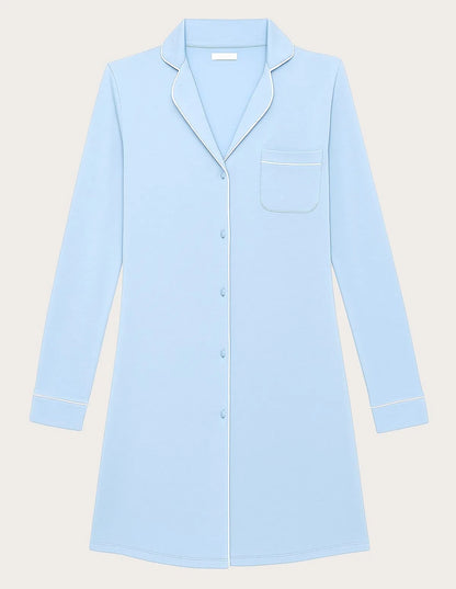 Yamamay_Baby Blue_Buttoned Nightdress with Tencelª Modal Ð Daily Modal_PCCD183003_032_05