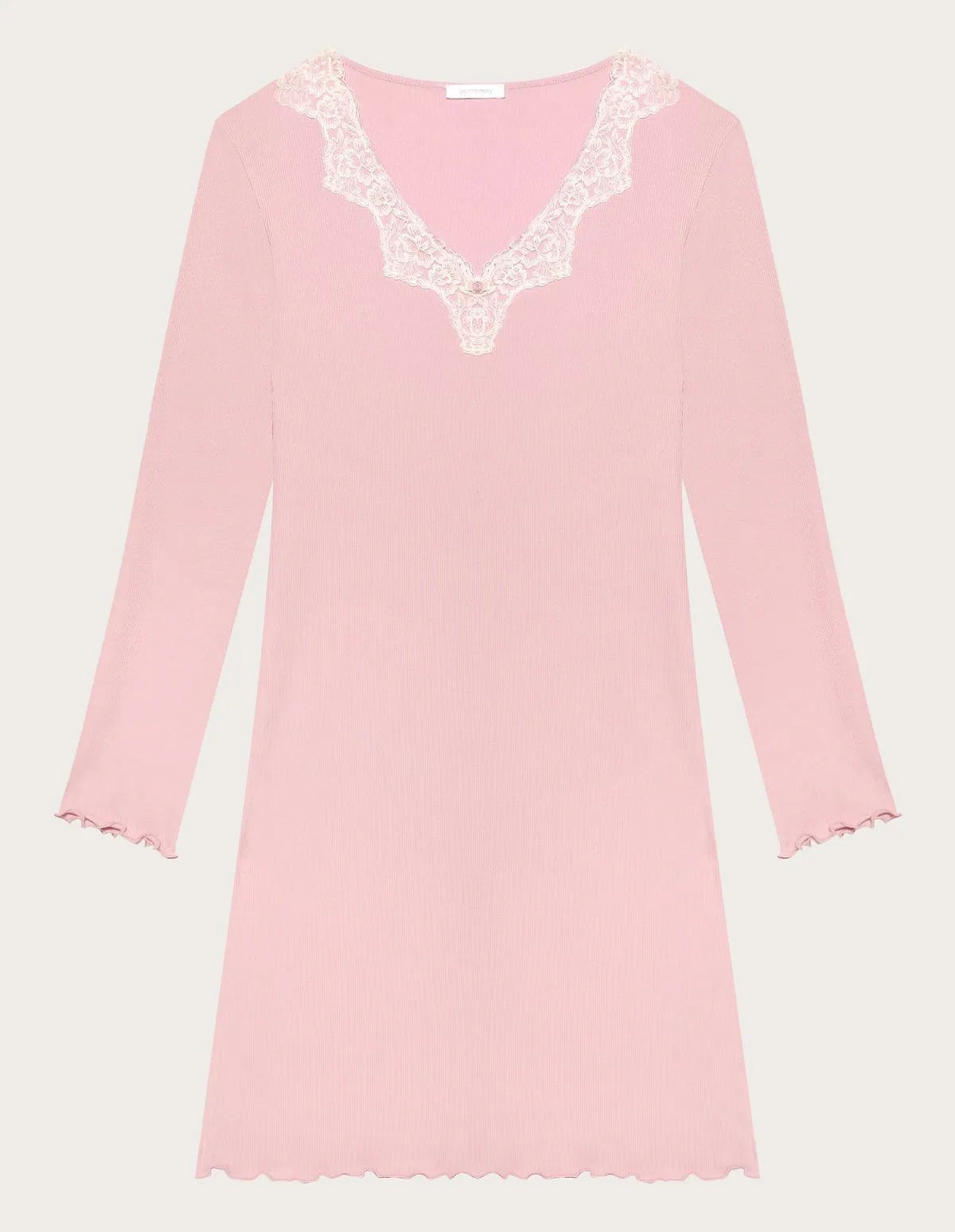 Yamamay_Clay Rose_Nightdress with Embroidery Ð Basic Modal/Cotton Rib_PCCD183004_239_06