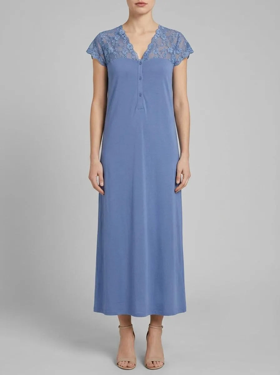 Yamamay_Denim_Short-Sleeved Nightgown - Primula Color_PCCD191001_038_00