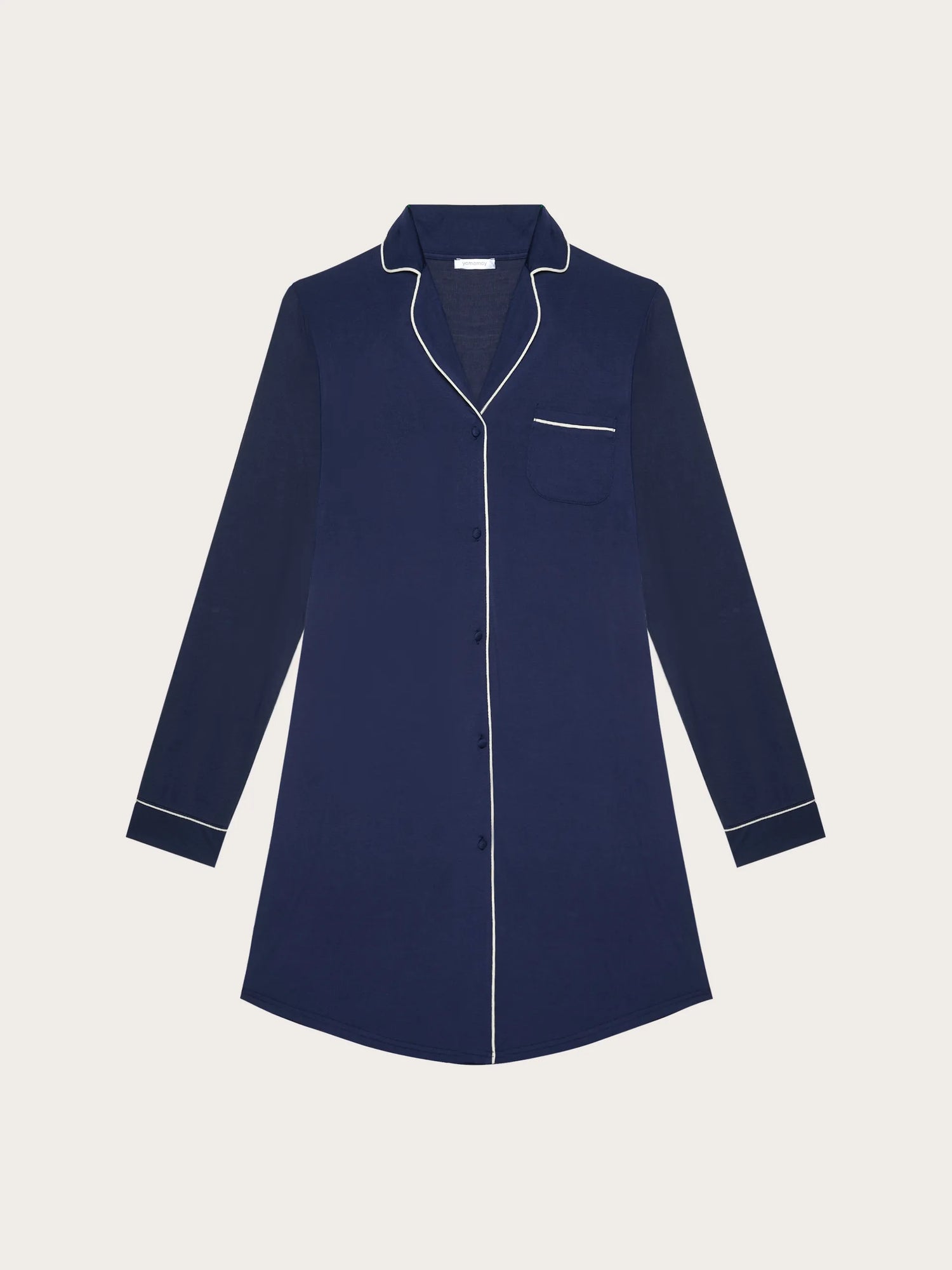 Yamamay_Dark Blue_Long-Sleeve Nightshirt - Daily Modal_PCCD191002_215_04