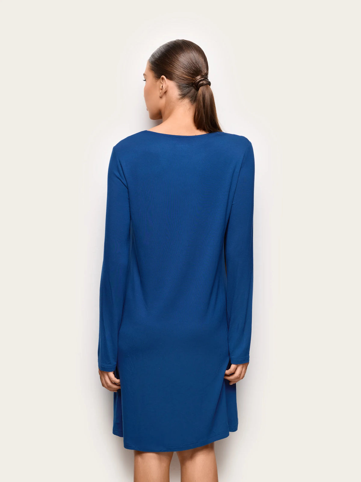 Yamamay DARK BLUE Women Long-Sleeve Nightshirt - Primula Color SKU: PCCD193001_215 Image 04