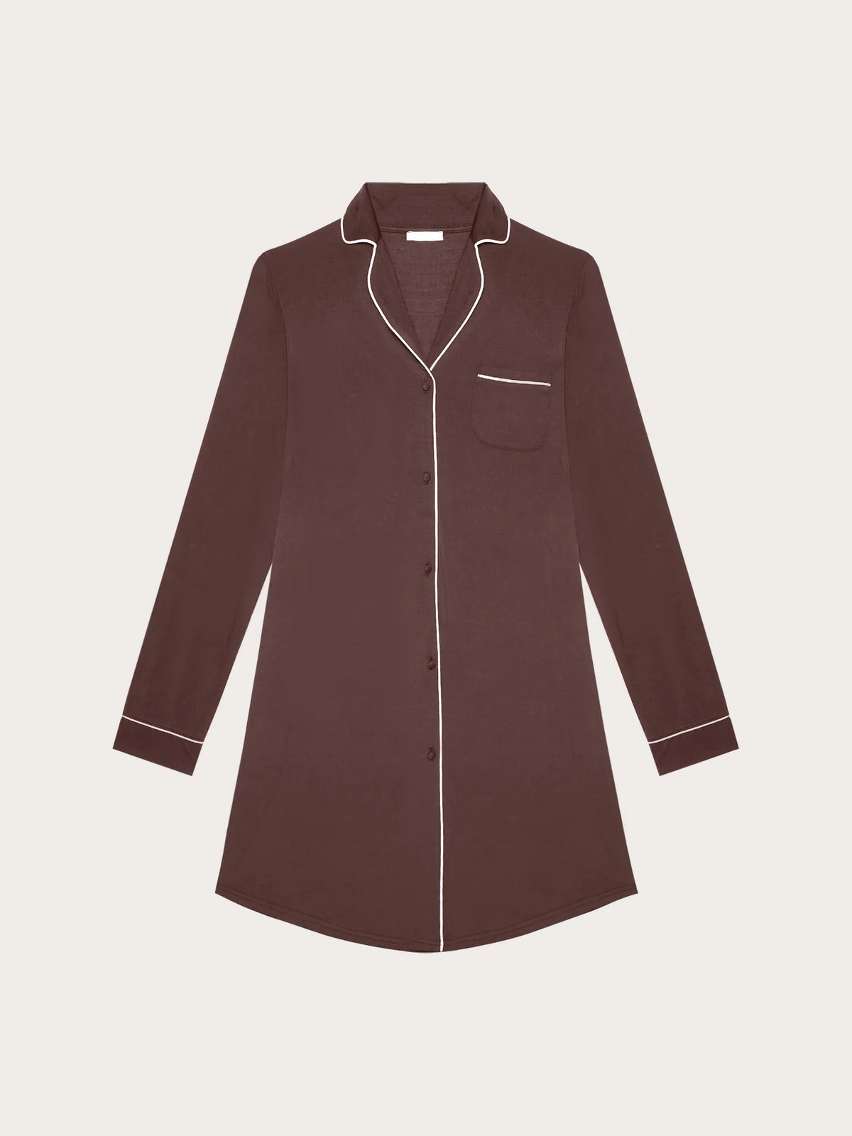 Yamamay CHOCOLATE Women Long-Sleeve Nightshirt - Daily Modal SKU: PCCD193002_033 Image 05
