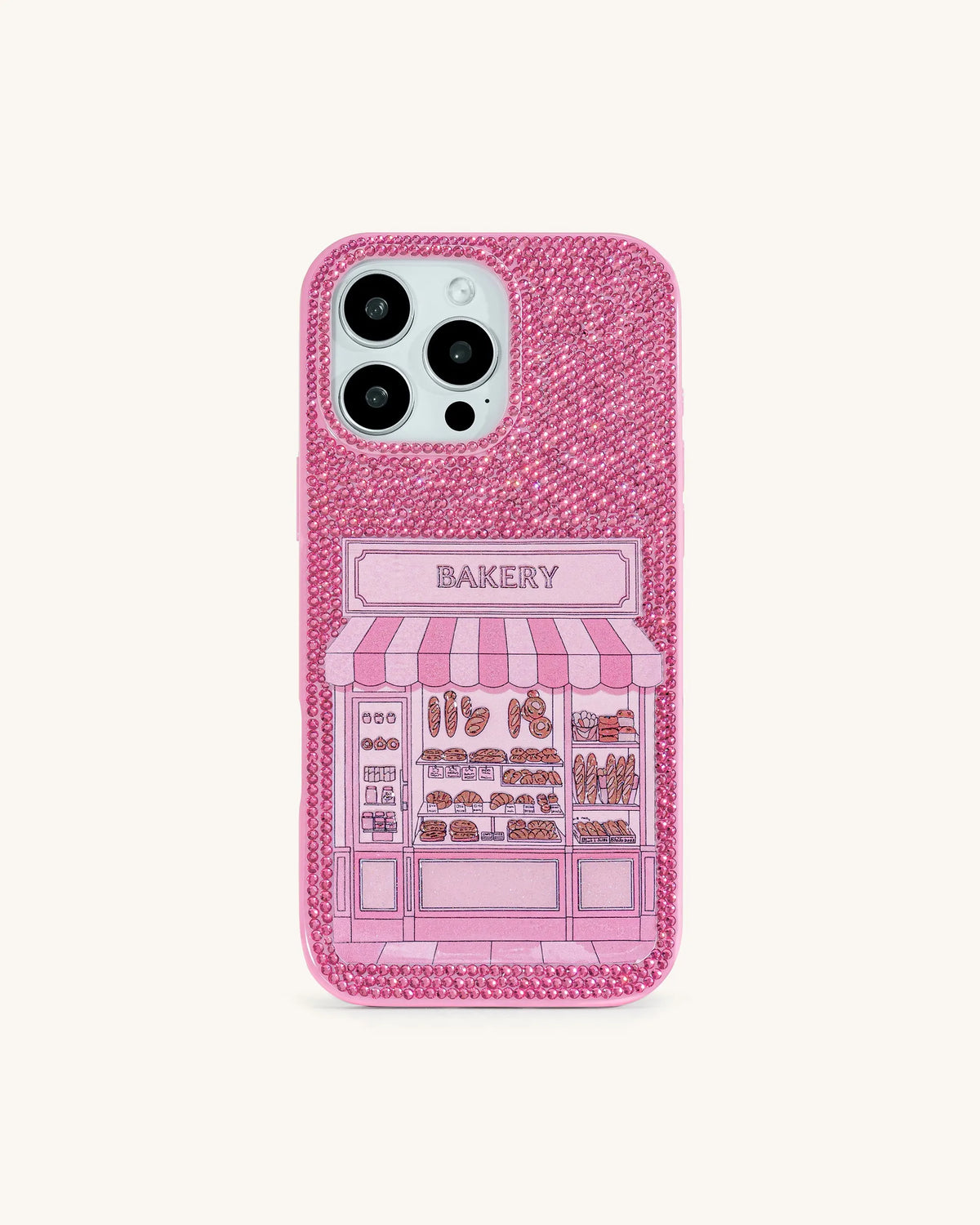 JW Pei Multicolor Pink Women Bakery Phone Case SKU: PE038-4-ip17pro_Multicolor Pink Image 01