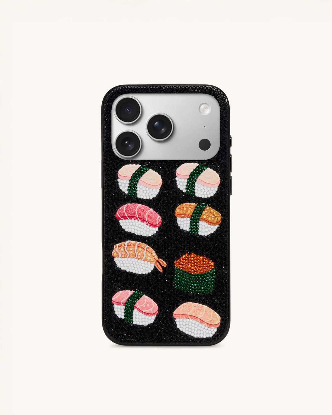 JW Pei Multicolor Black Women Sushi Phone Case - Iphone 17 Pro SKU: PE043-1-IP17PRO_Multicolor Black Image 01