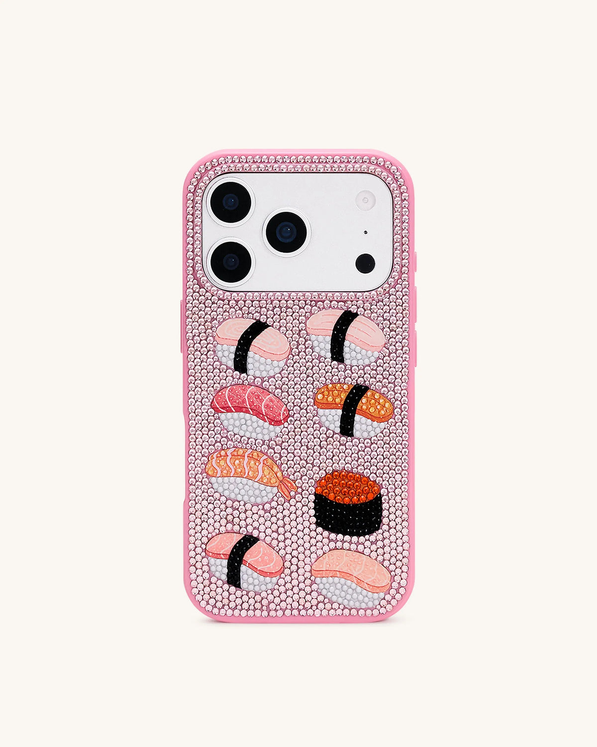 JW Pei Multicolor Pink Women Sushi Phone Case SKU: PE043-4-ip17pro_Multicolor Pink Image 01