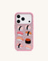 JW Pei Multicolor Pink Women Sushi Phone Case SKU: PE043-4-ip17pro_Multicolor Pink Image 01