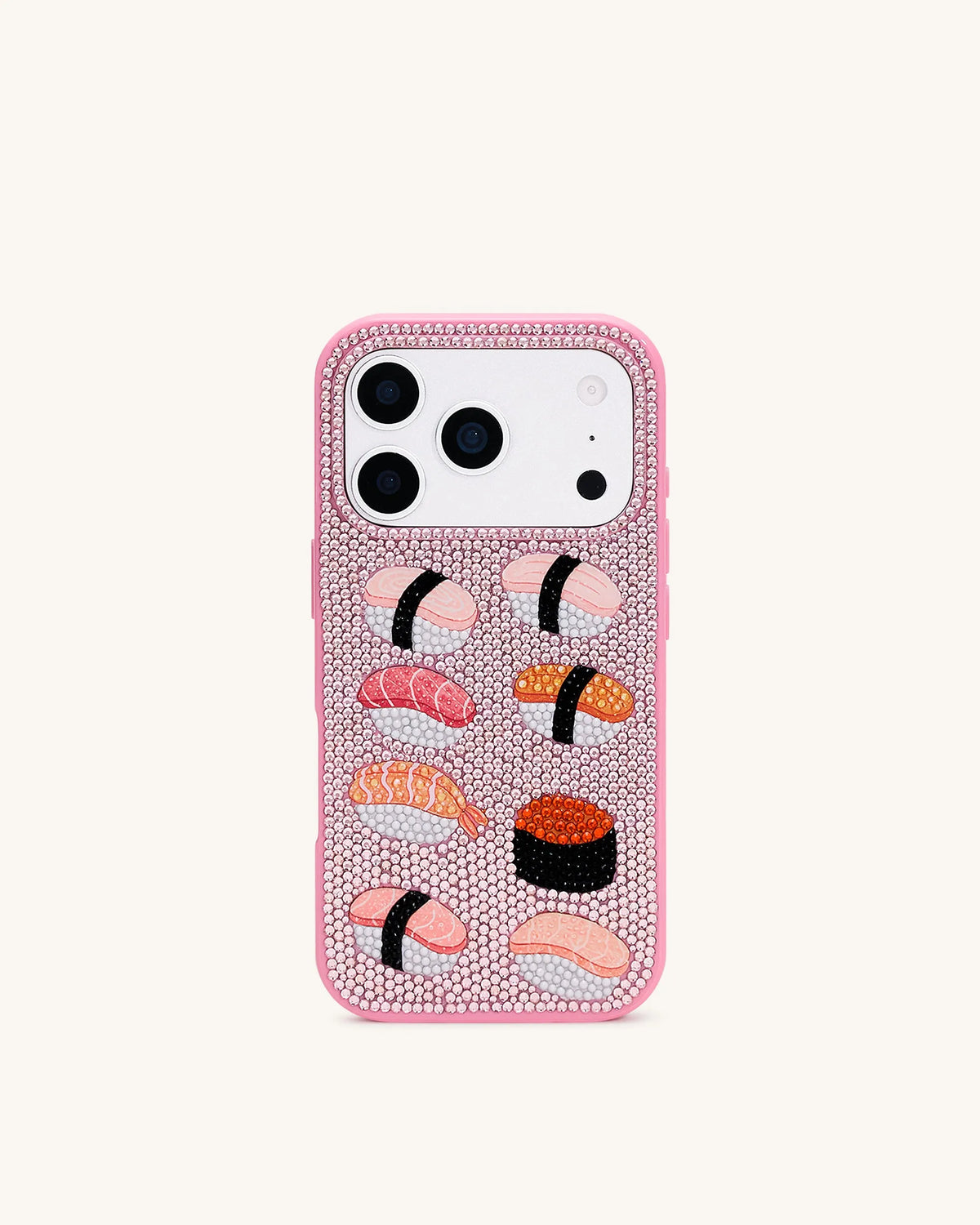 JW Pei Multicolor Pink Women Sushi Phone Case SKU: PE043-4-ip17pro_Multicolor Pink Image 02
