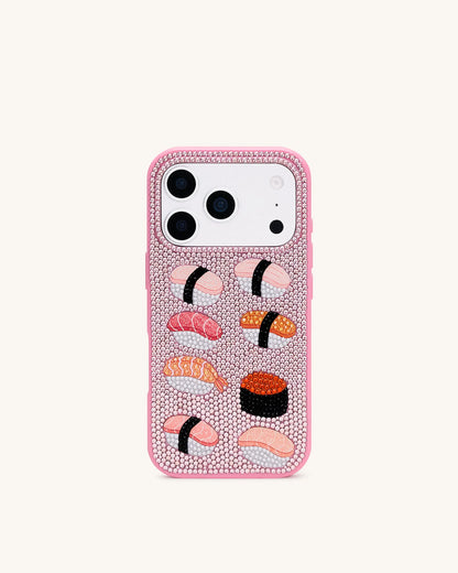 JW Pei Multicolor Pink Women Sushi Phone Case SKU: PE043-4-ip17pro_Multicolor Pink Image 02