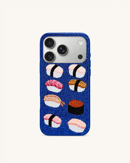 JW Pei Multicolor Blue Women Sushi Phone Case - Iphone 17 Pro Max SKU: PE043-51-IP17PM_Multicolor Blue Image 01
