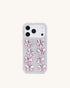 JW Pei White Women Butterfly Crystal Phone Case SKU: PE095-9-ip17pro_White Image 01