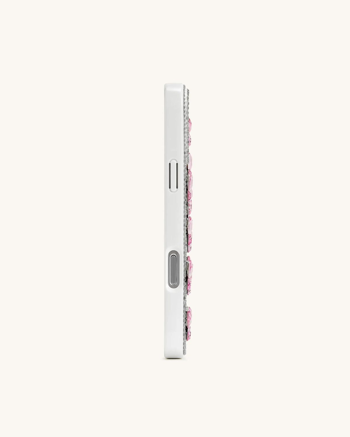 JW Pei White Women Butterfly Crystal Phone Case SKU: PE095-9-ip17pro_White Image 04