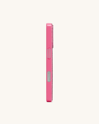 JW Pei Pink Women Olive Skewer Rhinestone Phone Case SKU: PE201-4-ip17pro_Pink Image 03