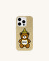 JW Pei Neutral Women Honey Bear Artificial Crystal Phone Case SKU: PE318-8-ip17pro_Neutral Image 01