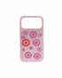 JW Pei Pink Women Evil Eye Artificial Crystal Embellished Phone Case SKU: PE435-4-ip17pro_Pink Image 01