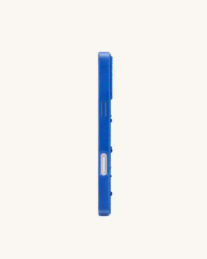 JW Pei Blue Women Evil Eye Artificial Crystal Embellished Phone Case SKU: PE435-5-ip17pro_Blue Image 04