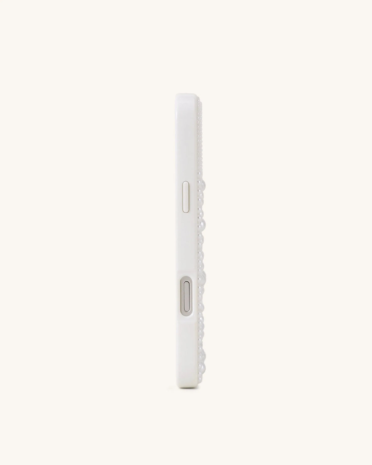 JW Pei White Women Butterfly Pearl Embellished Phone Case - Iphone 17 Pro Max SKU: PE476-2-IP17PM_White Image 04