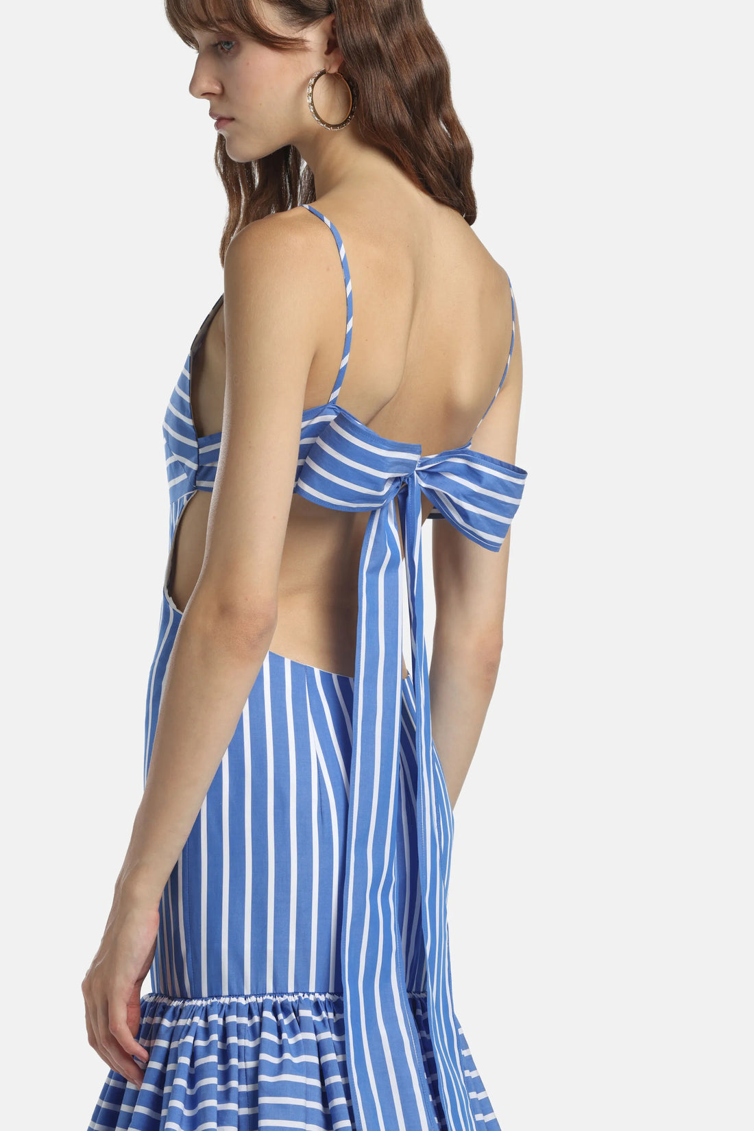 Luisa Spagnoli Var Riga Azzurra Women Perula - Cut-Out Maxi Dress - Fashion Show SKU: PERULA_3275 Image 01