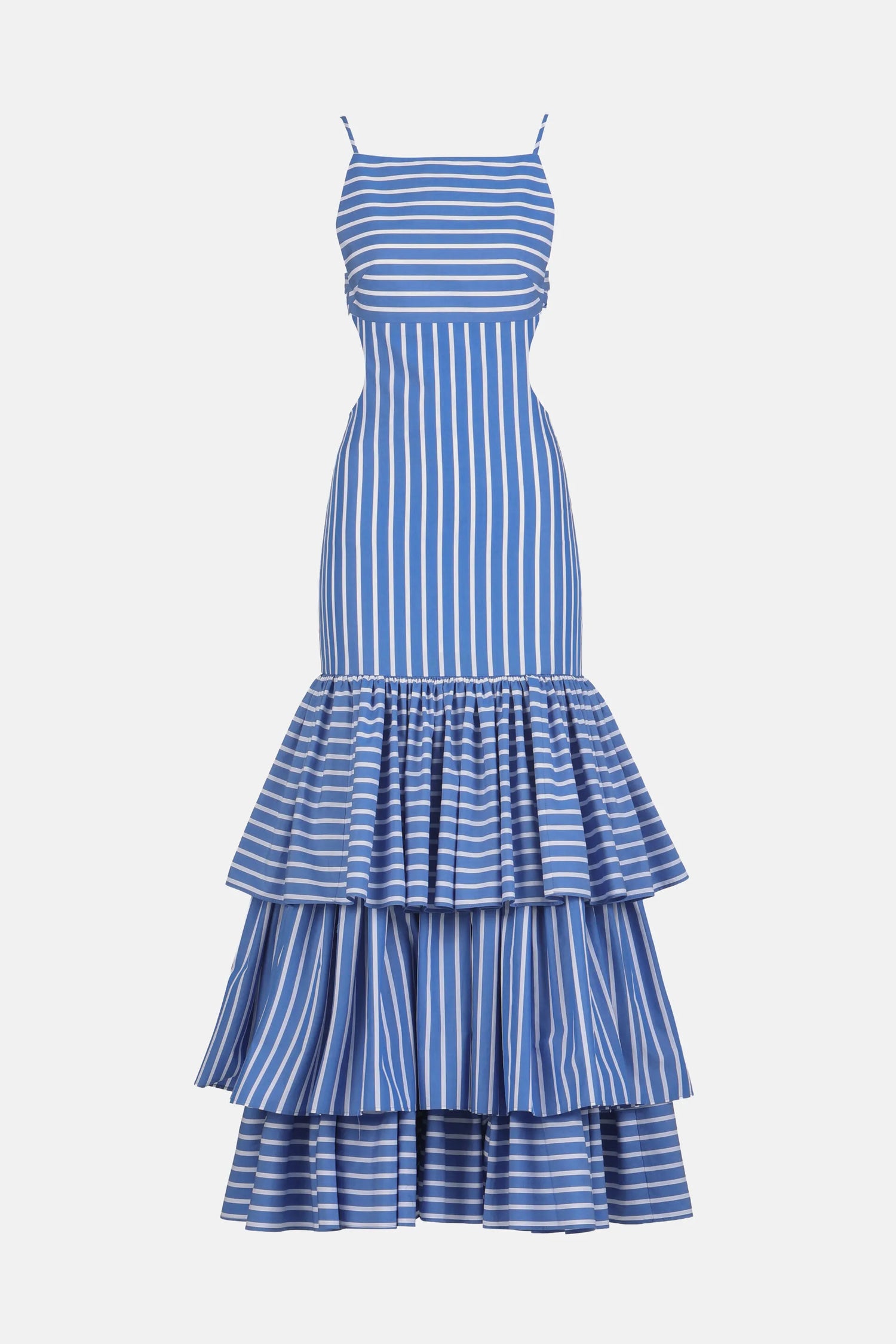 Luisa Spagnoli Var Riga Azzurra Women Perula - Cut-Out Maxi Dress - Fashion Show SKU: PERULA_3275 Image 06