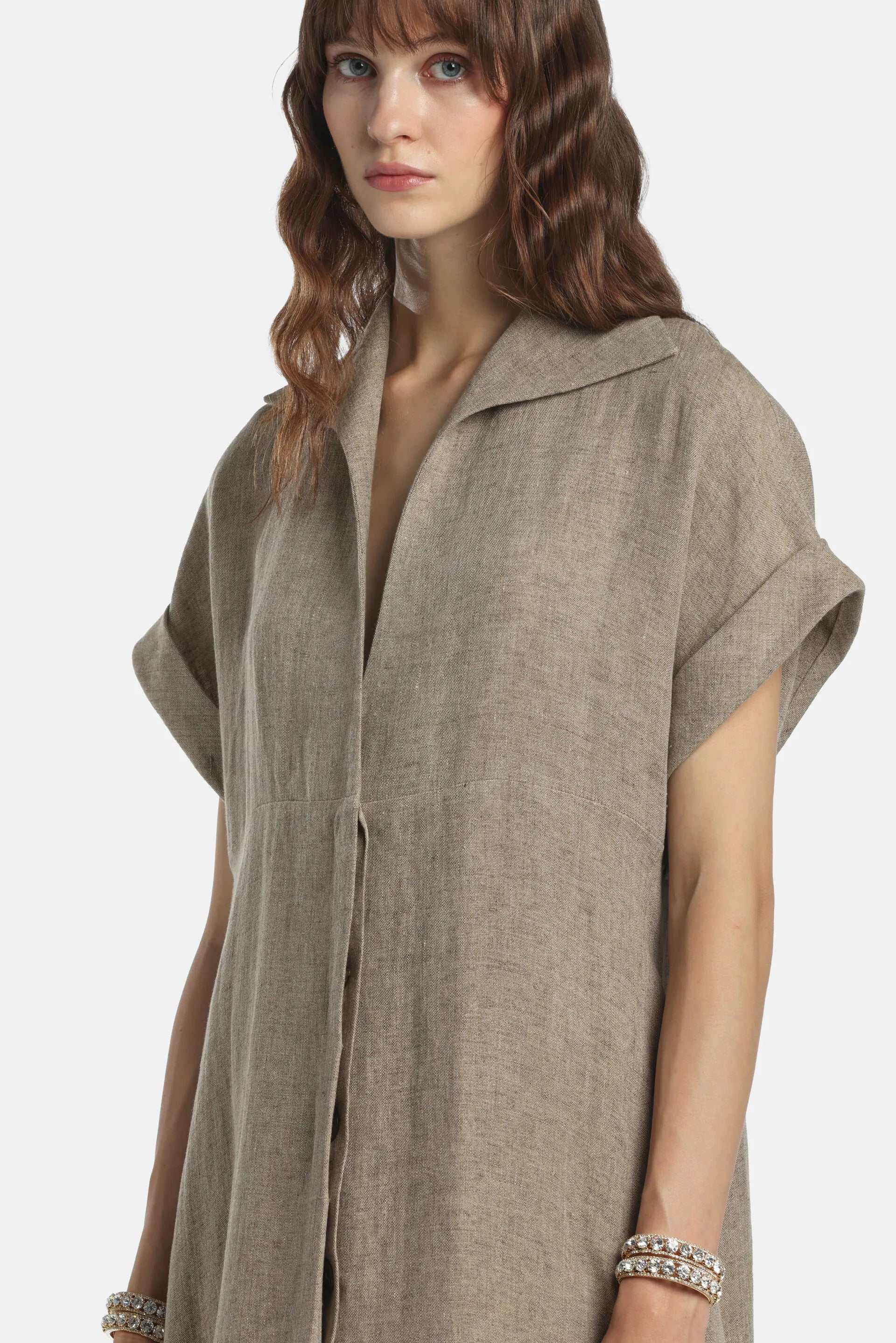 Luisa Spagnoli Pietra Women Piera - Tunic Dress - Fashion Show SKU: PIERA_1121 Image 03