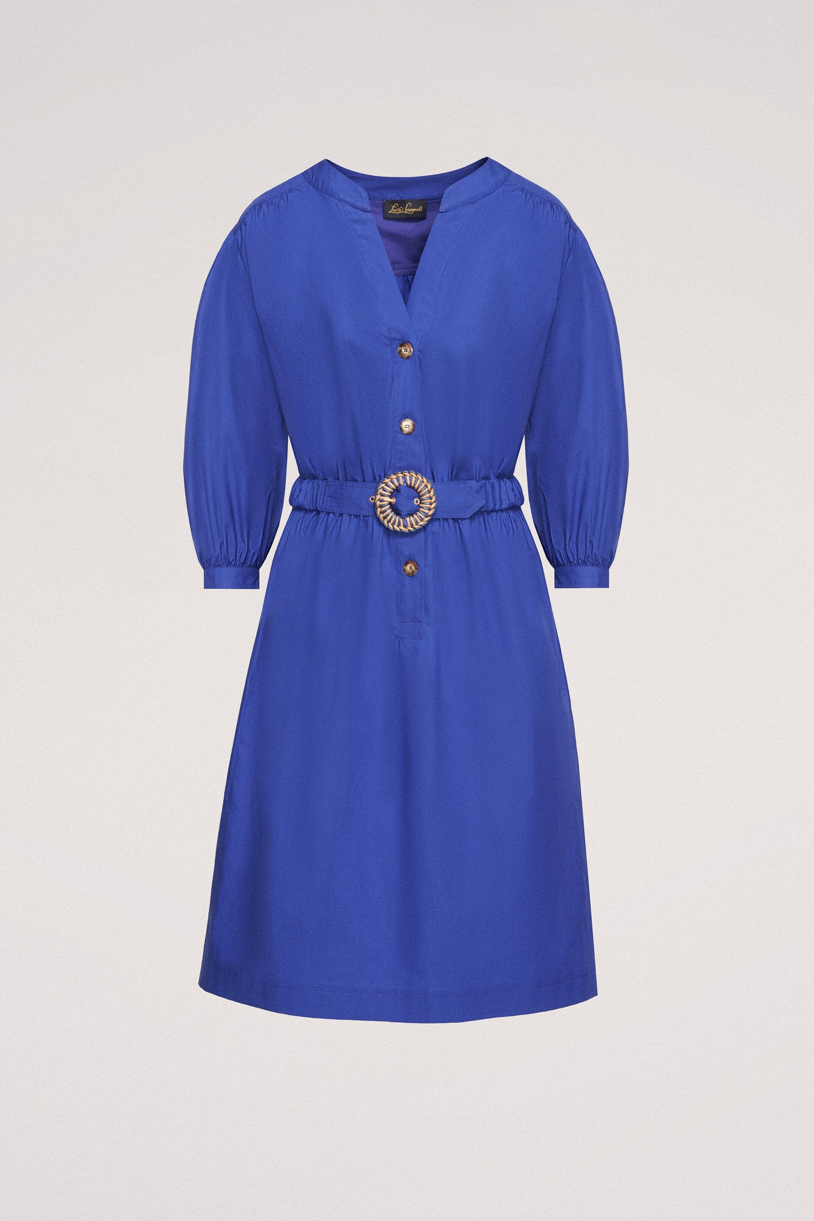 Pignolo Shirt Dress With Gathered Waist_PIGNOLO_2541_05