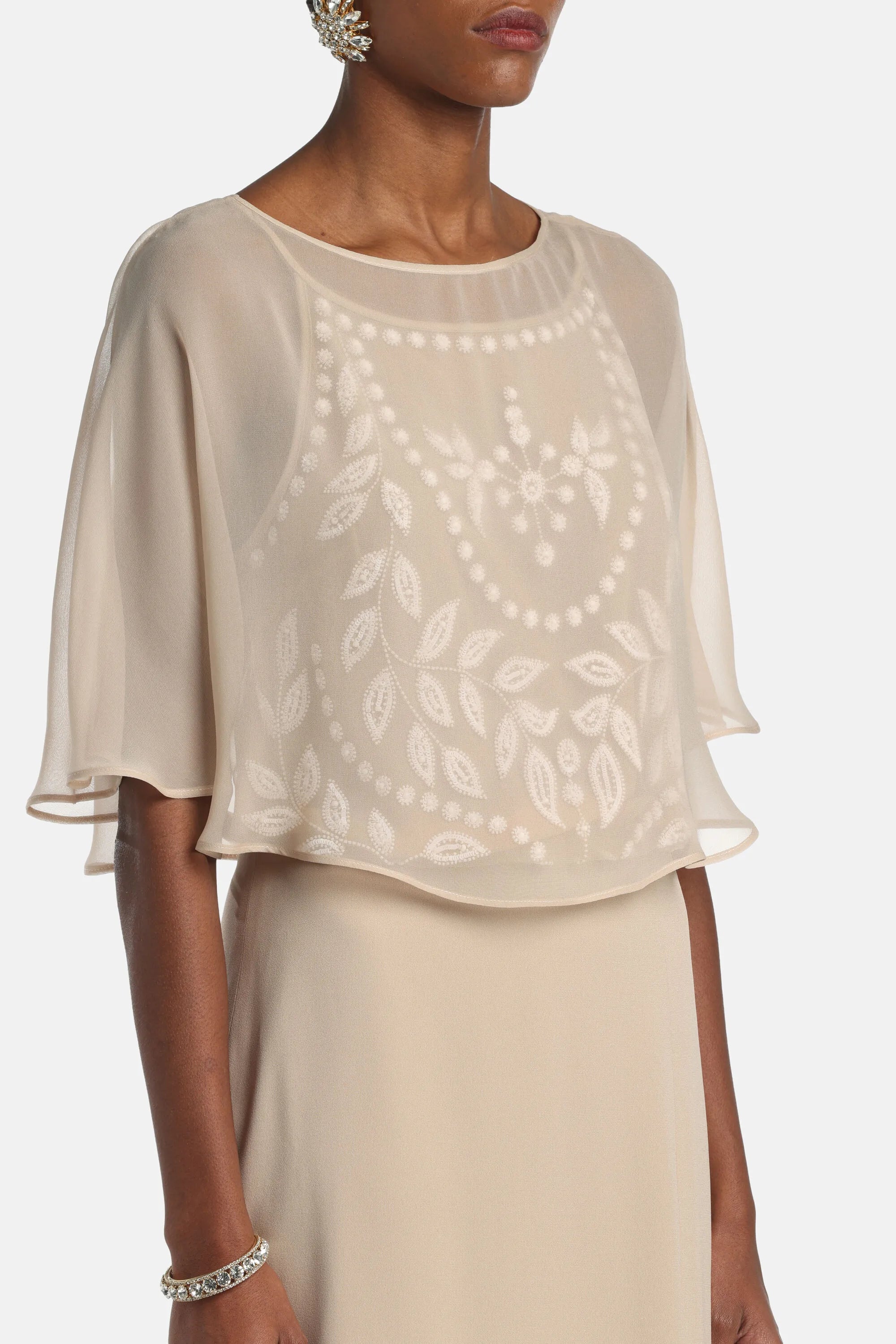 Luisa Spagnoli Crema/Crema Women Pirolo - Elegant Long Dress SKU: PIROLO_1115 1115 Image 02