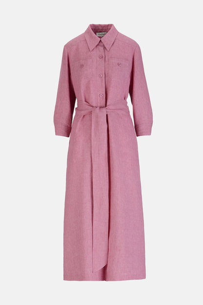 Luisa Spagnoli Rosa Melange Women Polesana - Long Shirt Dress SKU: POLESANA_0338 Image 06