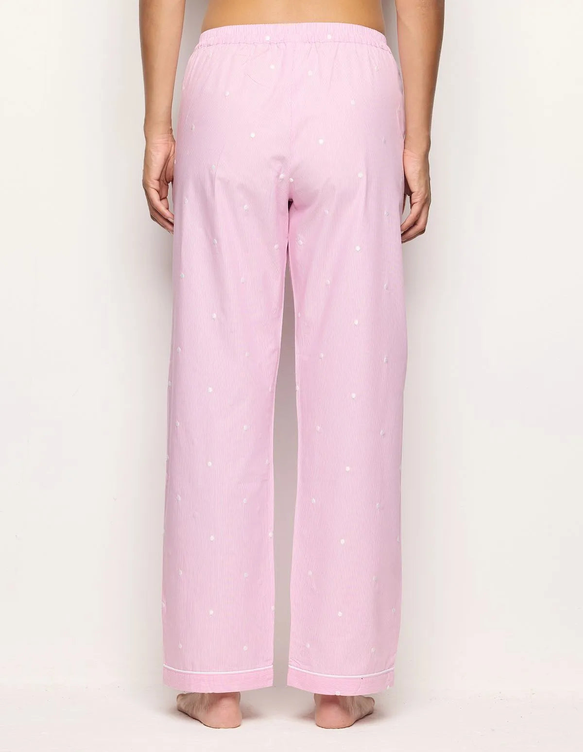 Yamamay_Stripes_Long Cotton Trousers with Embroidered Polka Dots Ð Daily Pajamas_PPBD183001_171_03
