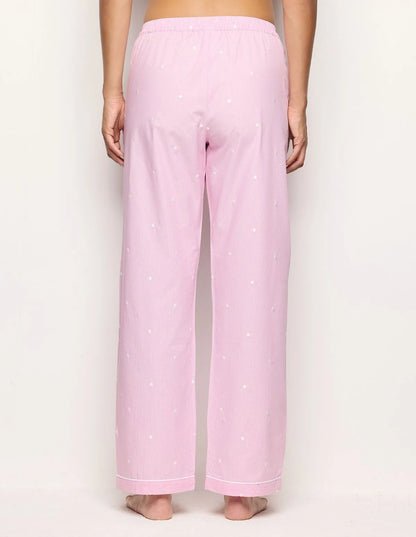 Yamamay_Stripes_Long Cotton Trousers with Embroidered Polka Dots Ð Daily Pajamas_PPBD183001_171_03