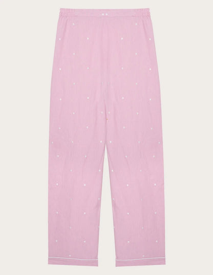 Yamamay_Stripes_Long Cotton Trousers with Embroidered Polka Dots Ð Daily Pajamas_PPBD183001_171_05