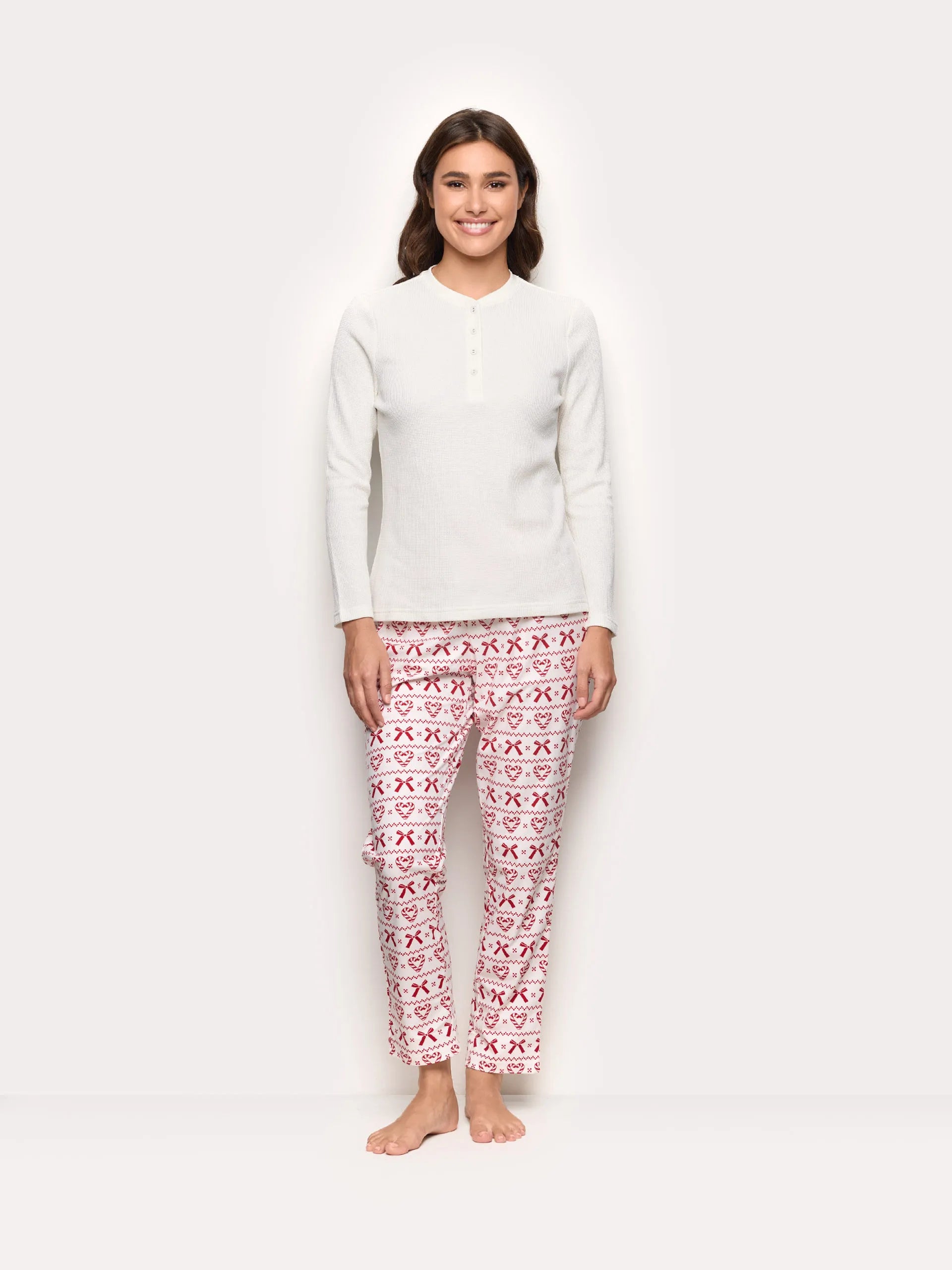Yamamay_Printed_Christmas-Pattern Microfleece Trousers Mix and Match_PPBD184002_128_01