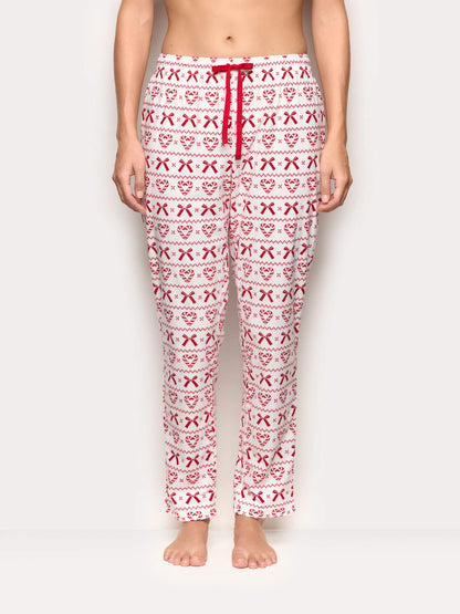 Yamamay_Printed_Christmas-Pattern Microfleece Trousers Mix and Match_PPBD184002_128_02