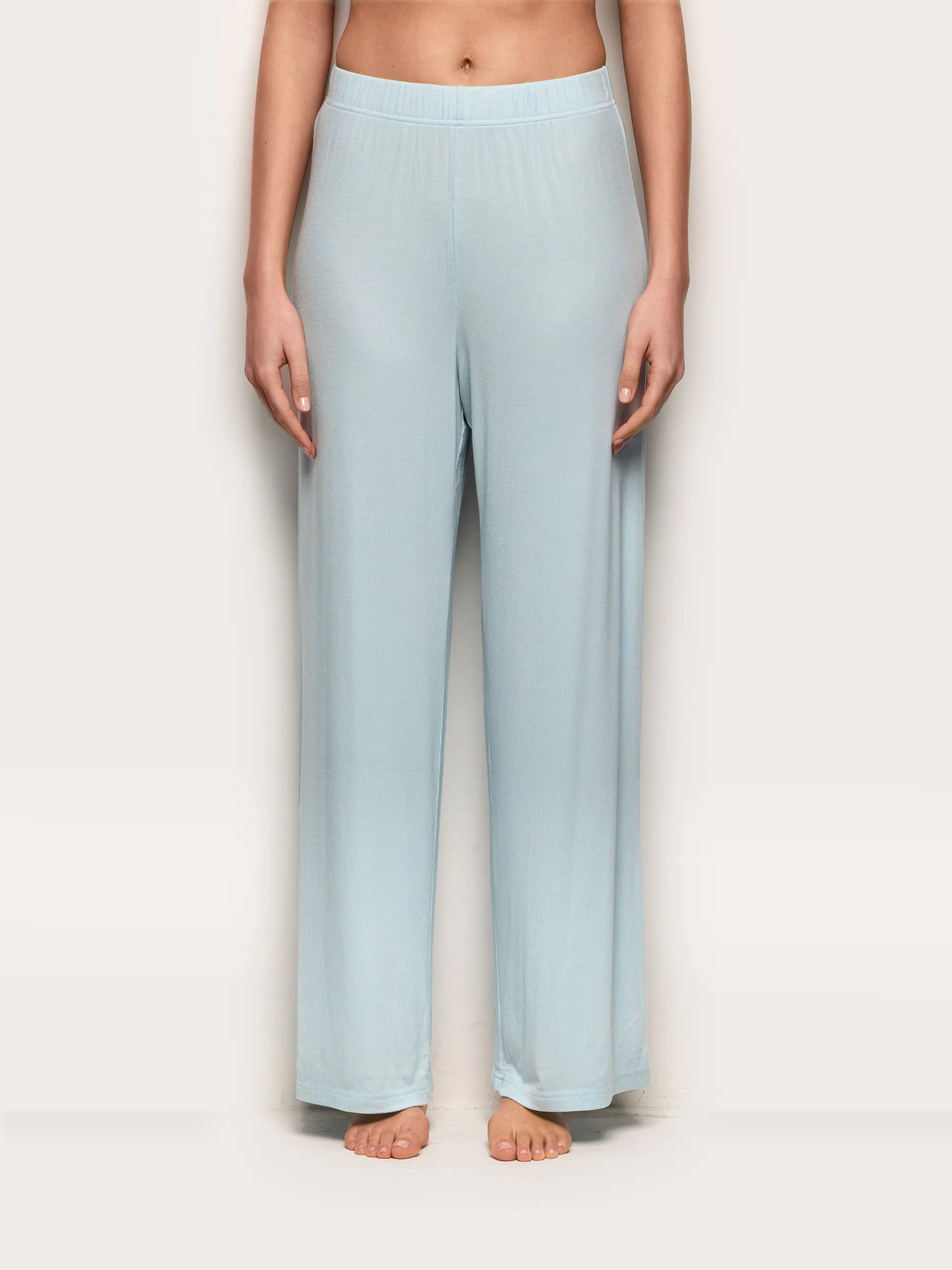 Yamamay_Light Azure_Long Trousers - Modal Rib_PPBD191006_013_02