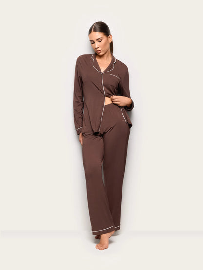Yamamay CHOCOLATE Women Full-Long Trousers - Daily Modal SKU: PPBD193001_033 Image 01
