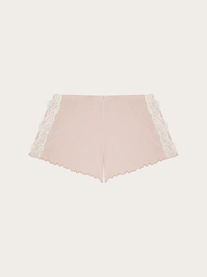 Yamamay BEIGE Women Shorts - Basic Modal &amp; Cotton Rib SKU: PPBD193002_726 Image 06